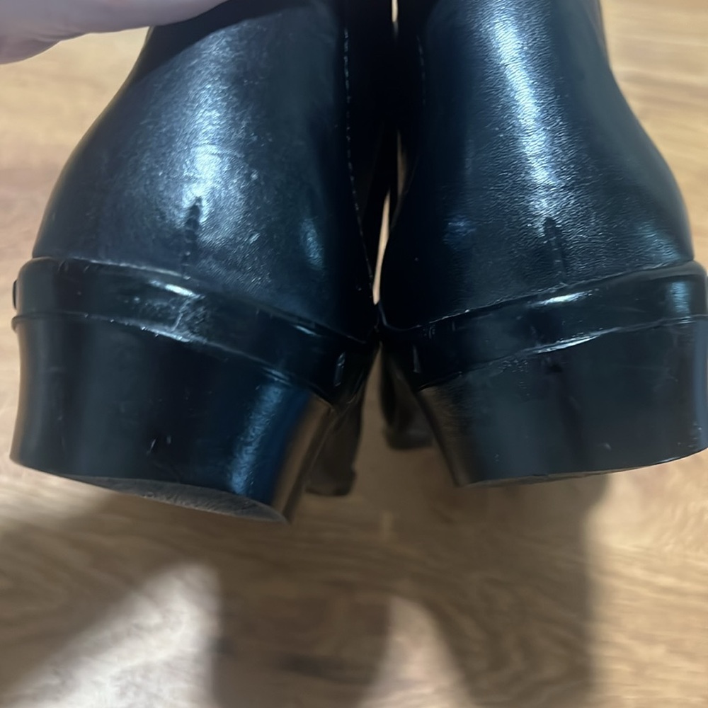 SOLD - Ariat Spat III Black Leather Ankle Boots Snap Closure Size 8.5 - Picture 10 of 12
